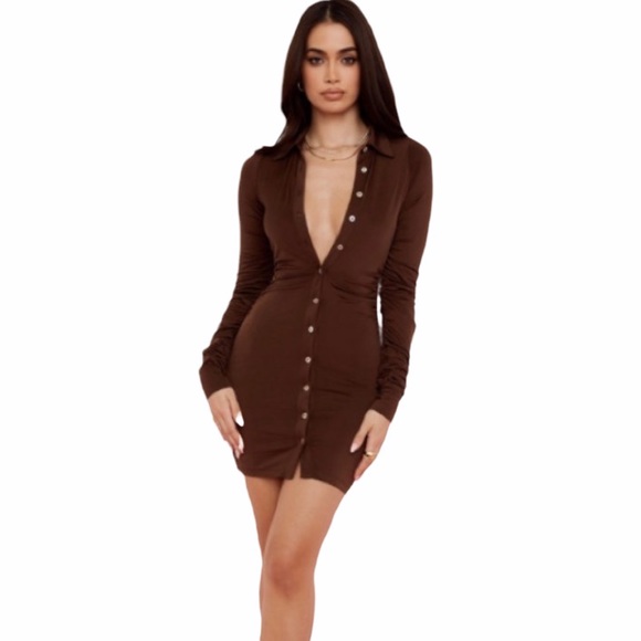 House of CB Dresses & Skirts - ❌SOLD❌House of CB Chocolate Martinique Jersey Dress